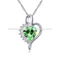 2015 Fashion Charming heart crystal necklace China Wholesale Necklace